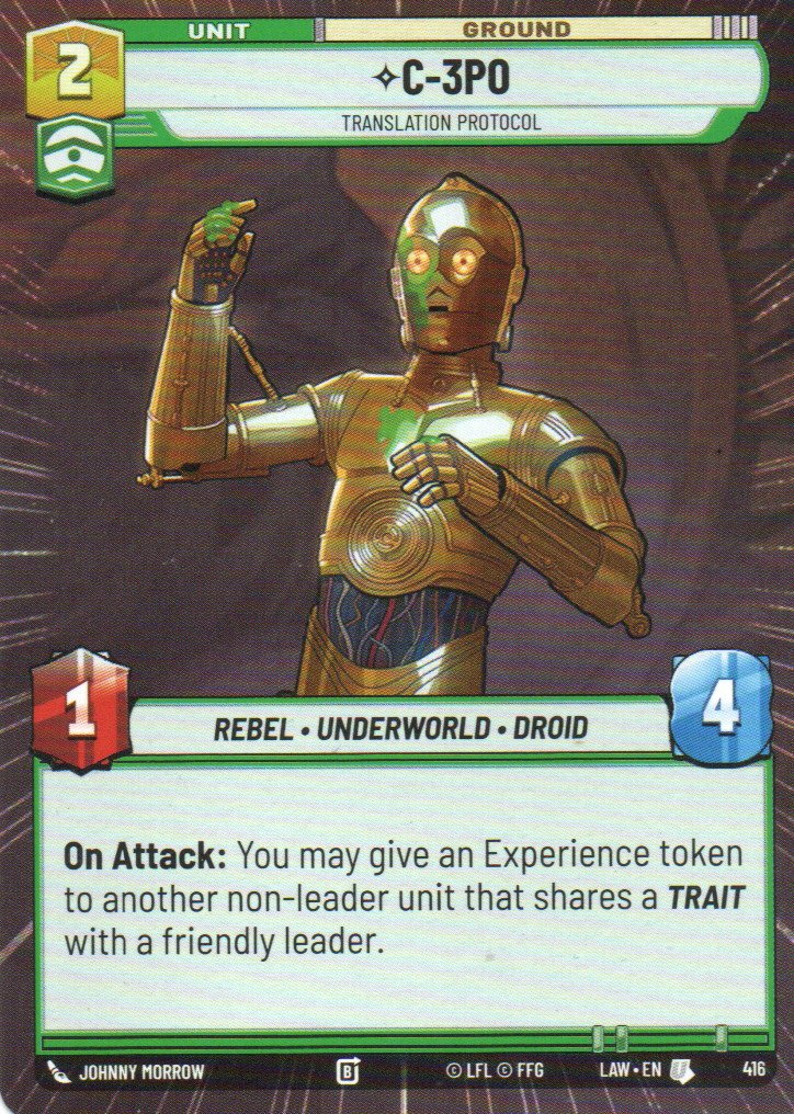 C-3PO Translation Protocol Uncommon LAW 416
