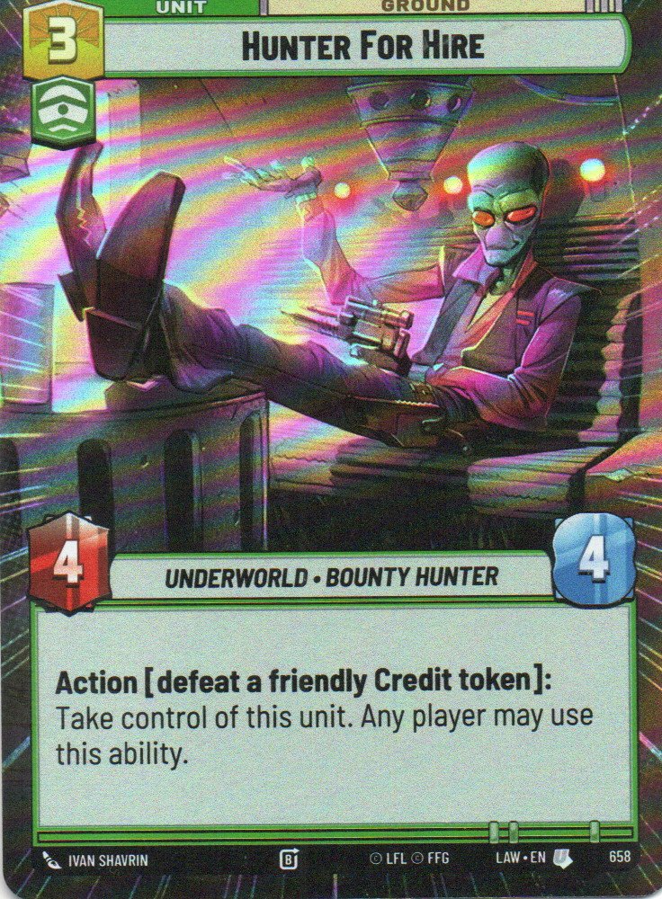 Hunter For Hire Uncommon LAW 658