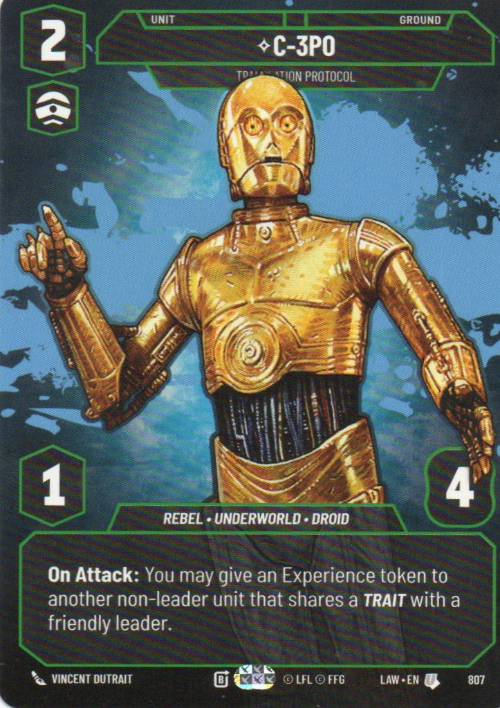 C-3PO Translation Protocol Uncommon LAW 807