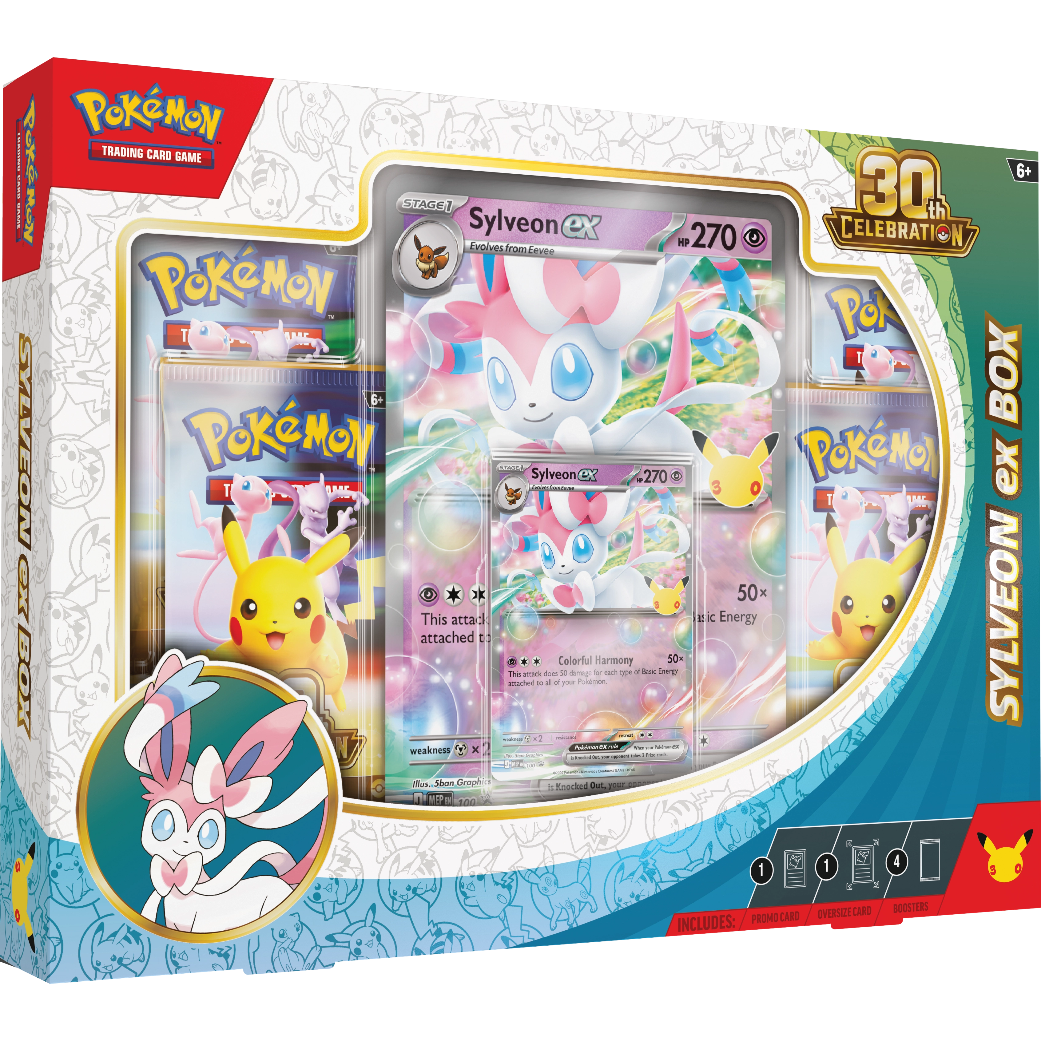 Sylveon ex Box 30th Anniversary Celebration Pokémon TCG Español