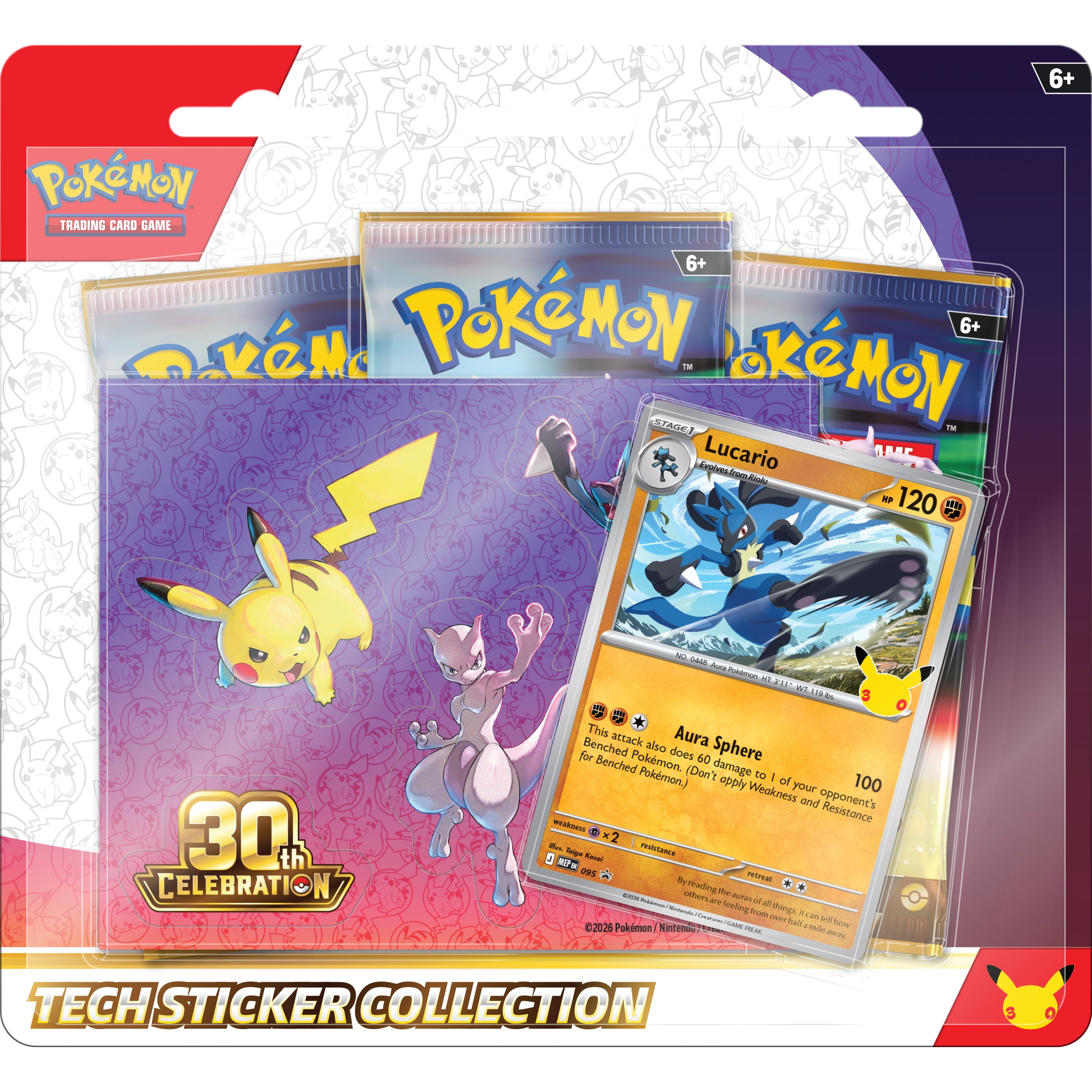 Exeggutor / Lucario Tech Sticker 30th Anniversary Celebration Pokémon TCG Ingles