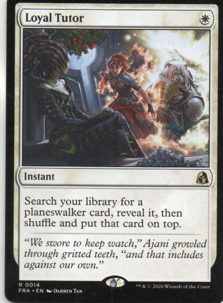 Loyal Tutor FRA 014 Rare
