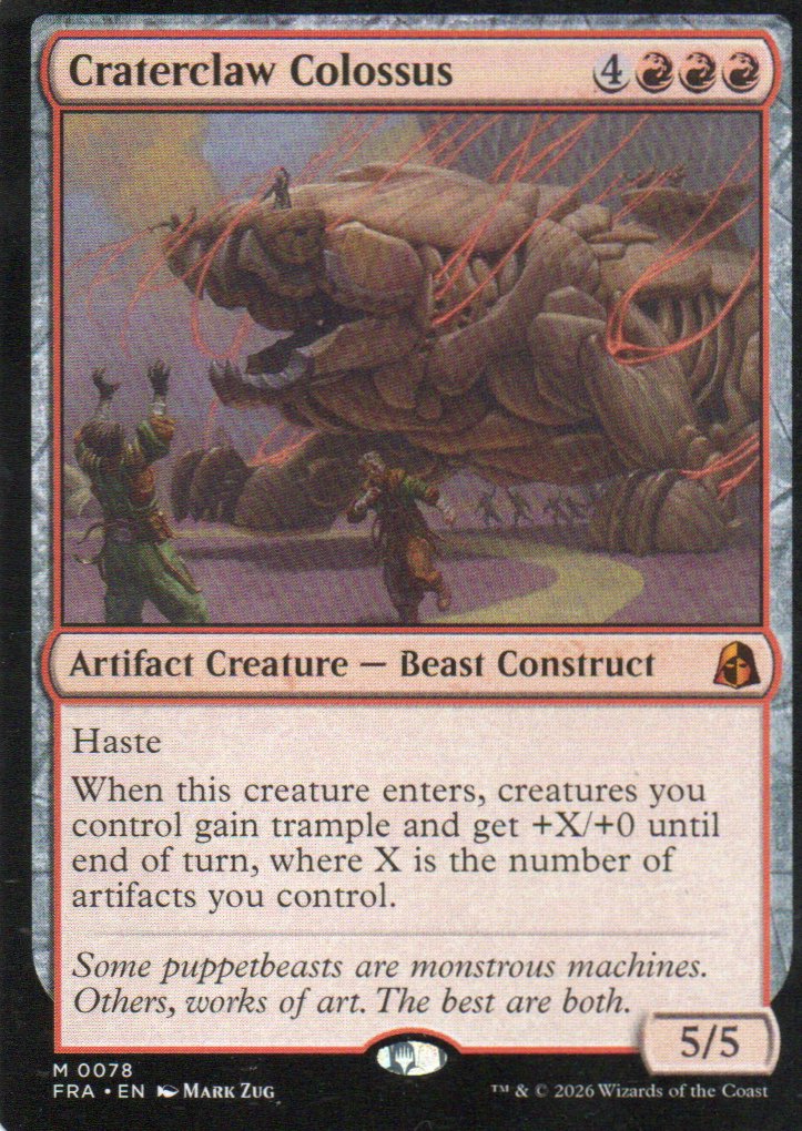 Craterclaw Colossus FRA 078 Mythic rare