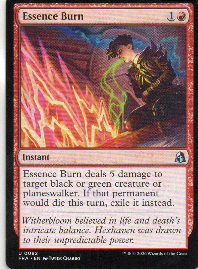 Essence Burn FRA 082 Uncommon
