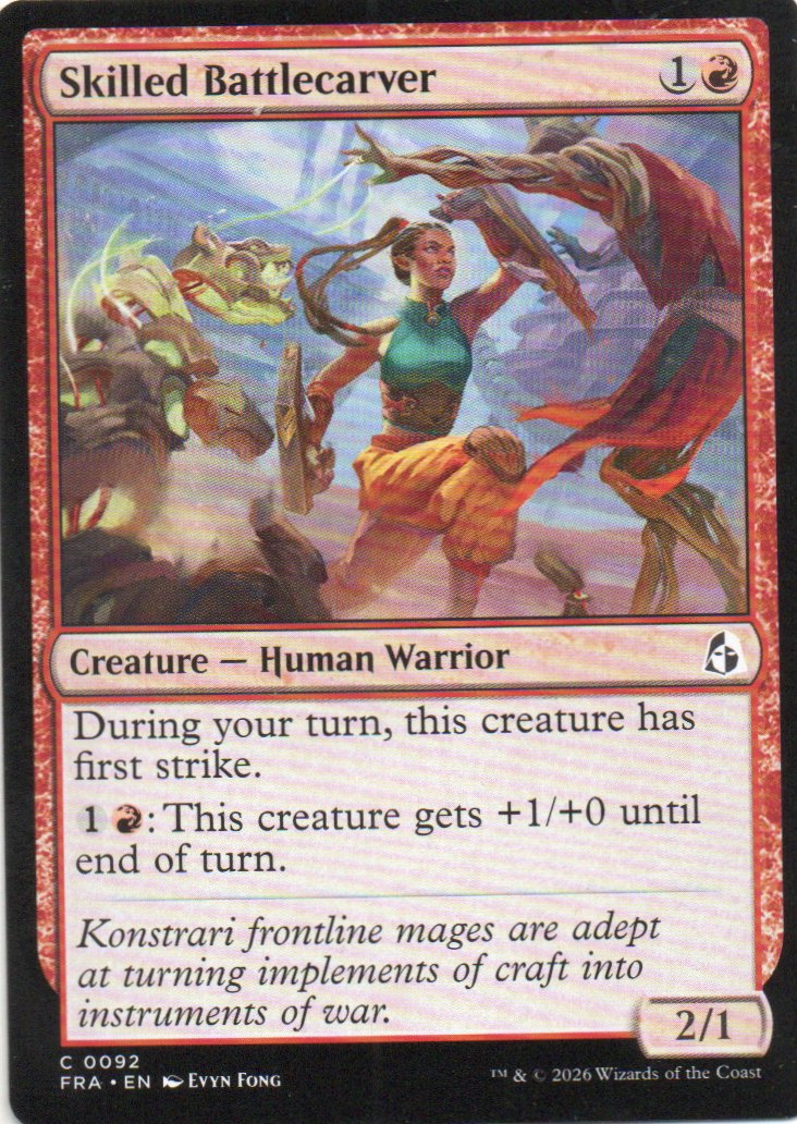 Skilled Battlecarver FRA 092 Common
