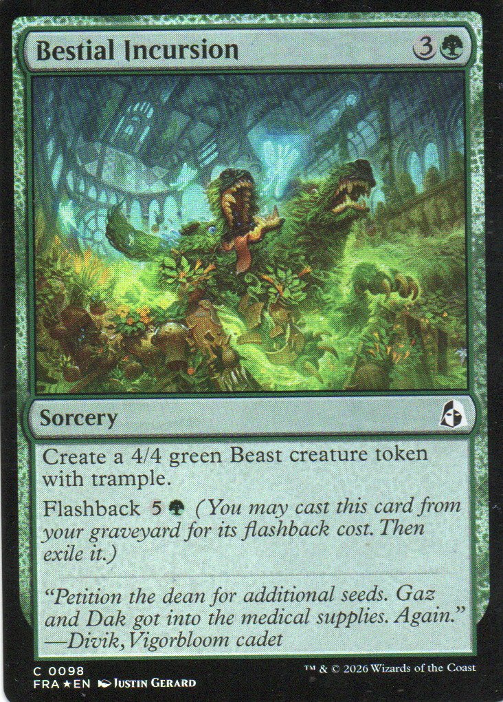 Bestial Incursion FRA 098 Common foil