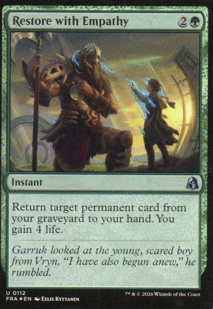 Restore with Empathy FRA 112 Uncommon foil