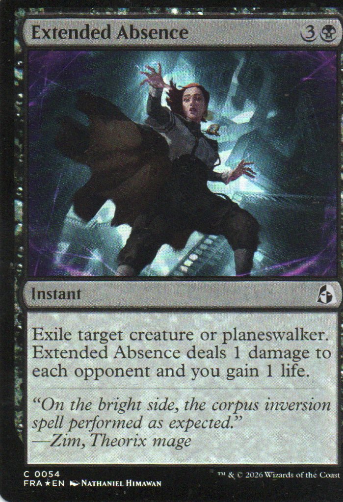 Extended Absence FRA 054 Common foil
