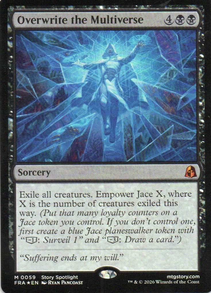 Overwrite the Multiverse FRA 059 Mythic rare foil