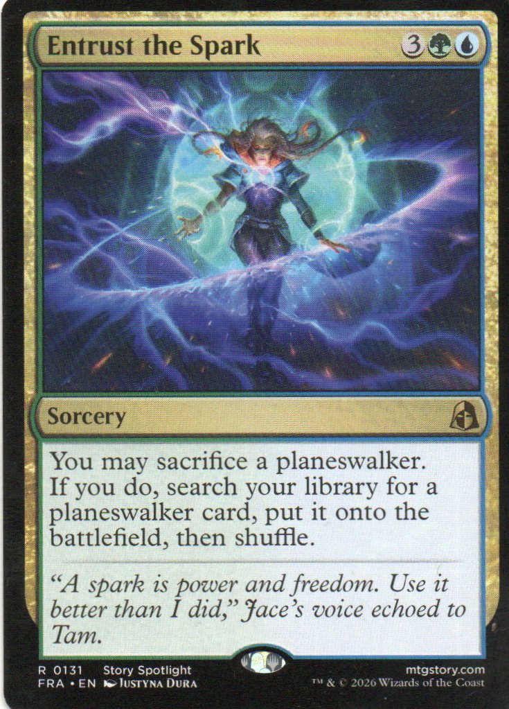 Entrust the Spark FRA 131 Rare