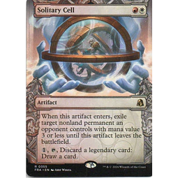 Solitary Cell FRA 355 Rare showcase