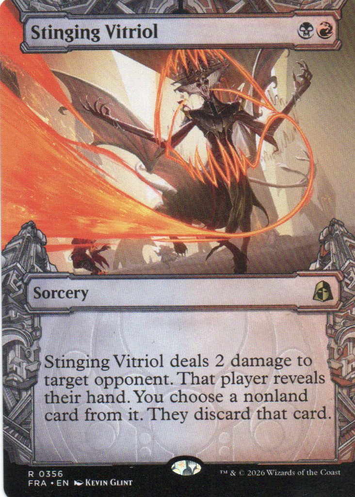 Stinging Vitriol FRA 356 Rare showcase