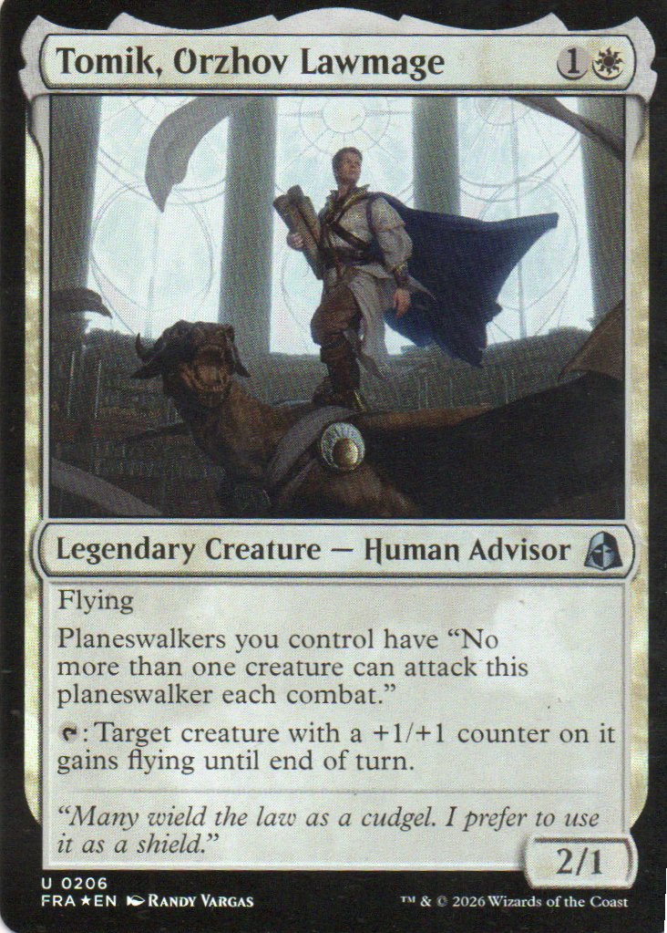 Tomik, Orzhov Lawmage FRA 206 Uncommon foil