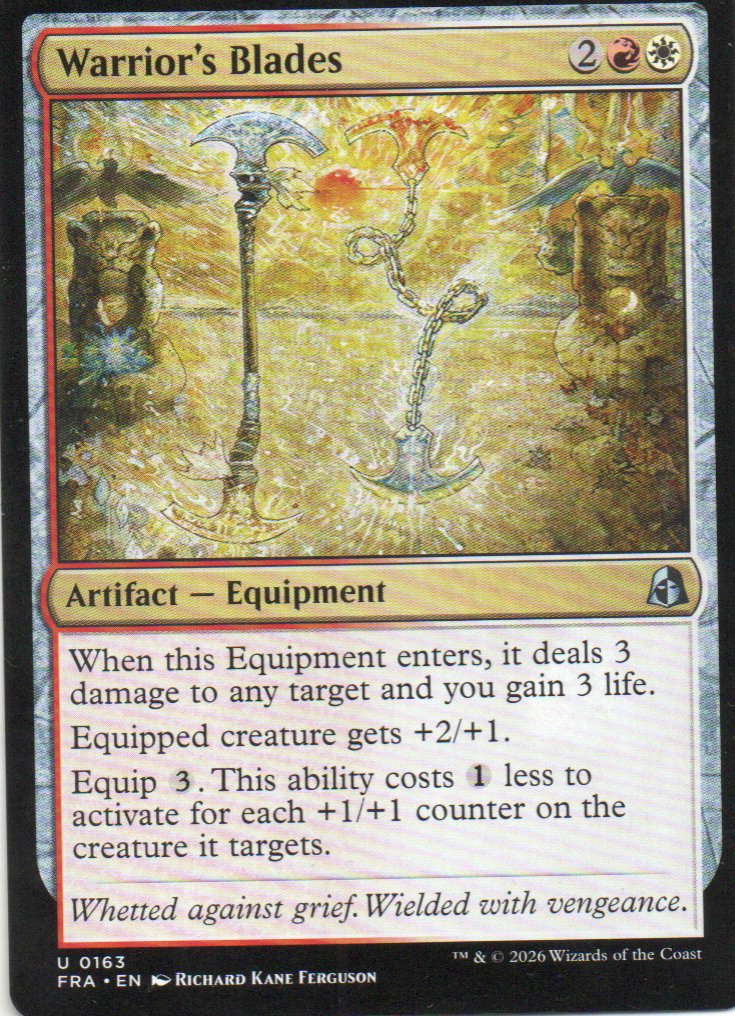 Warrior's Blades FRA 163 Uncommon