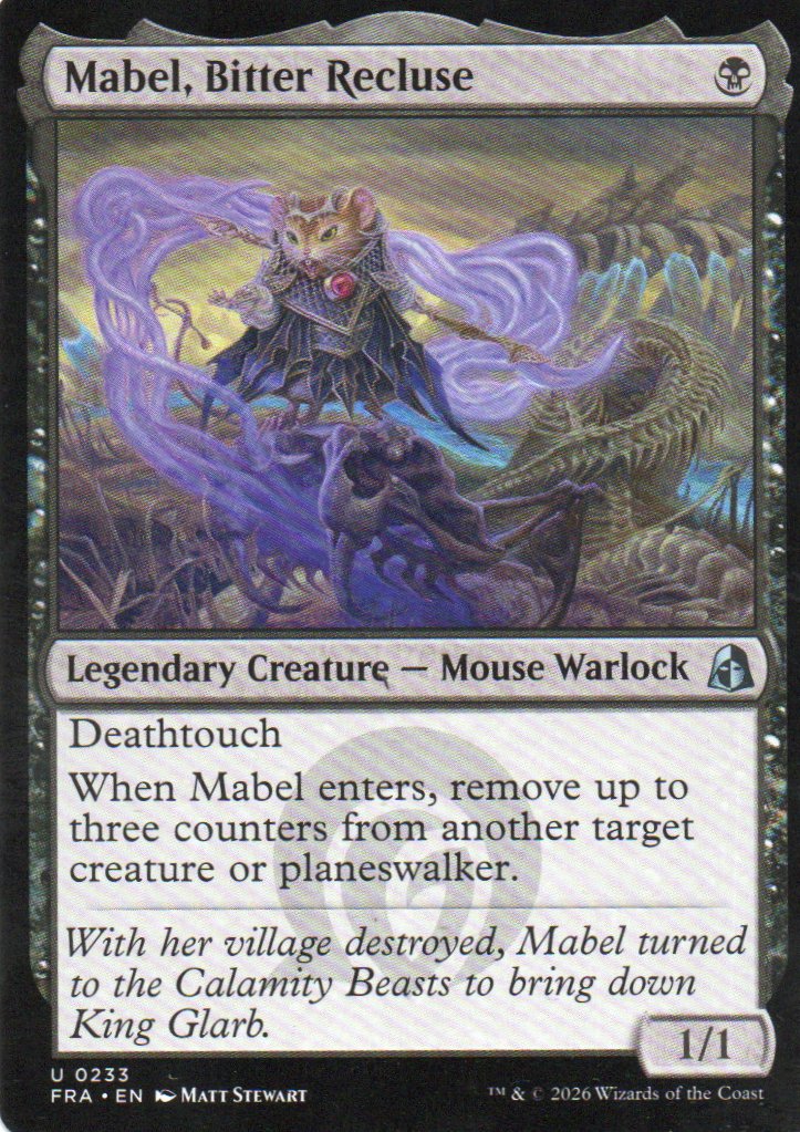 Mabel, Bitter Recluse FRA 233 Uncommon