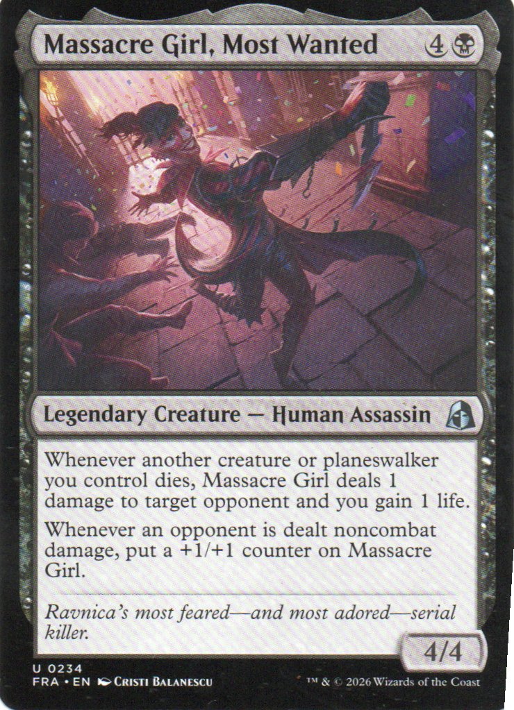 Massacre Girl, Most Wanted FRA 234 Uncommon