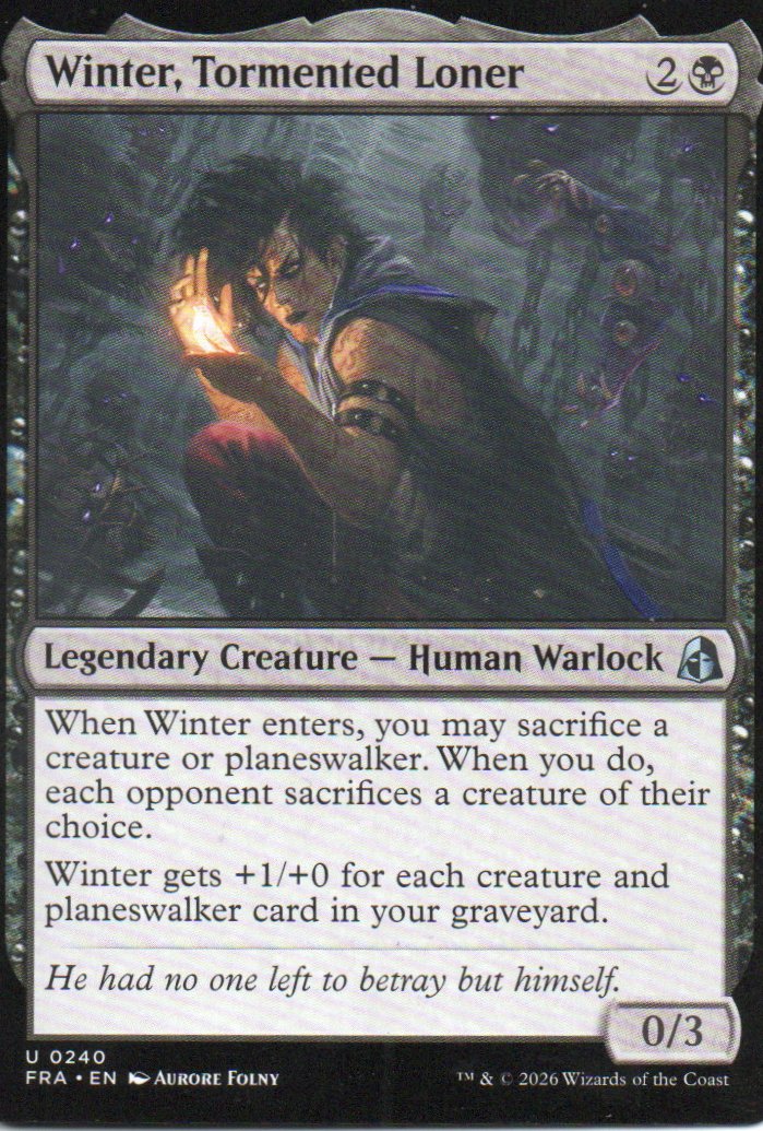 Winter, Tormented Loner FRA 240 Uncommon