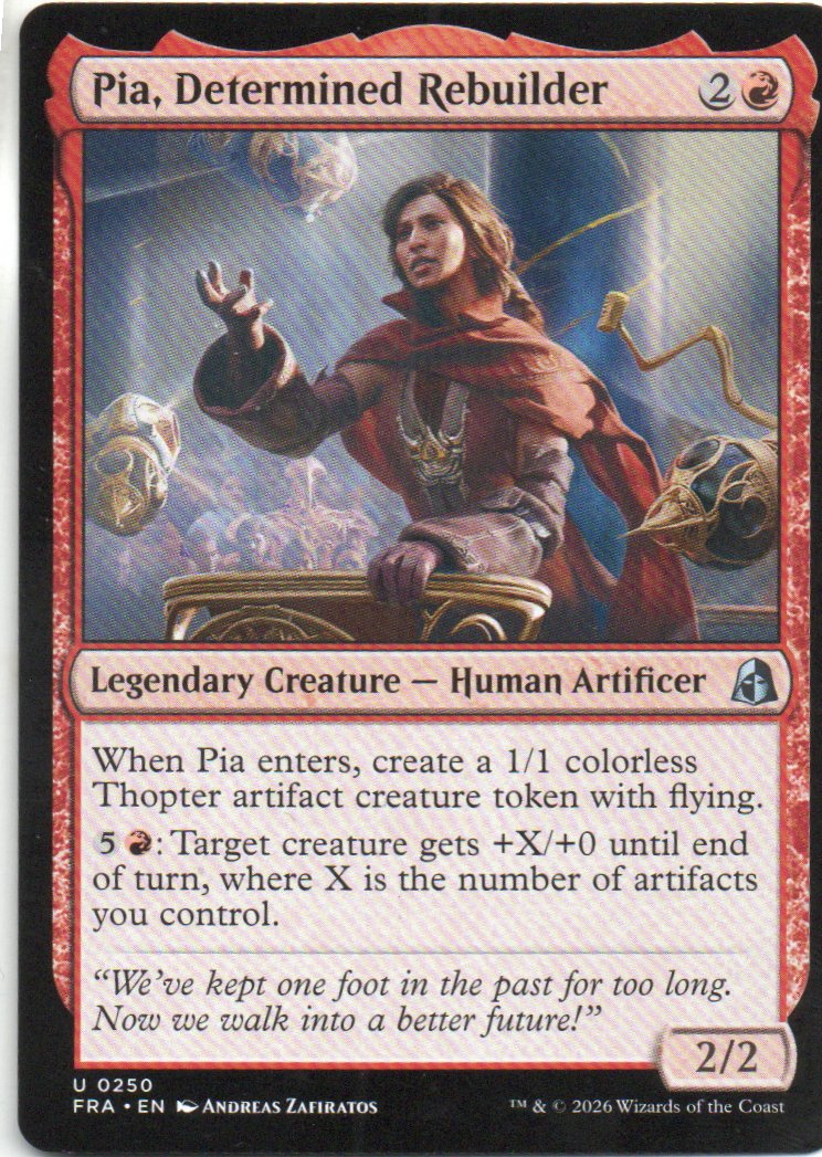 Pia, Determined Rebuilder FRA 250 Uncommon