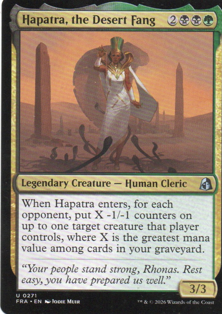 Hapatra, the Desert Fang FRA 271 Uncommon