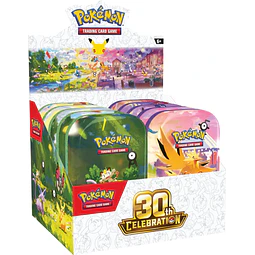 Display Mini Tin Latita 30th Anniversary Celebration Pokémon TCG