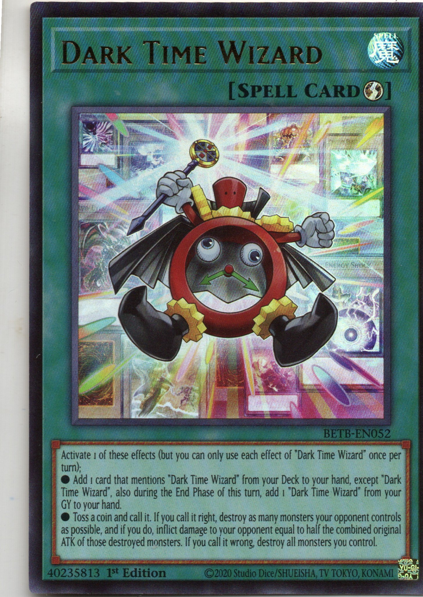 Dark Time Wizard Ultra Rare BETB-EN052