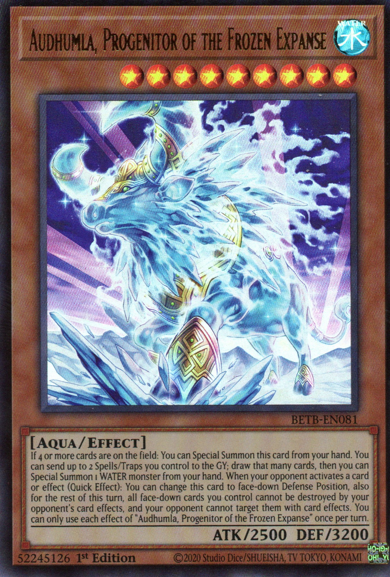 Audhumla, Progenitor of the Frozen Expanse Ultra Rare BETB-EN081