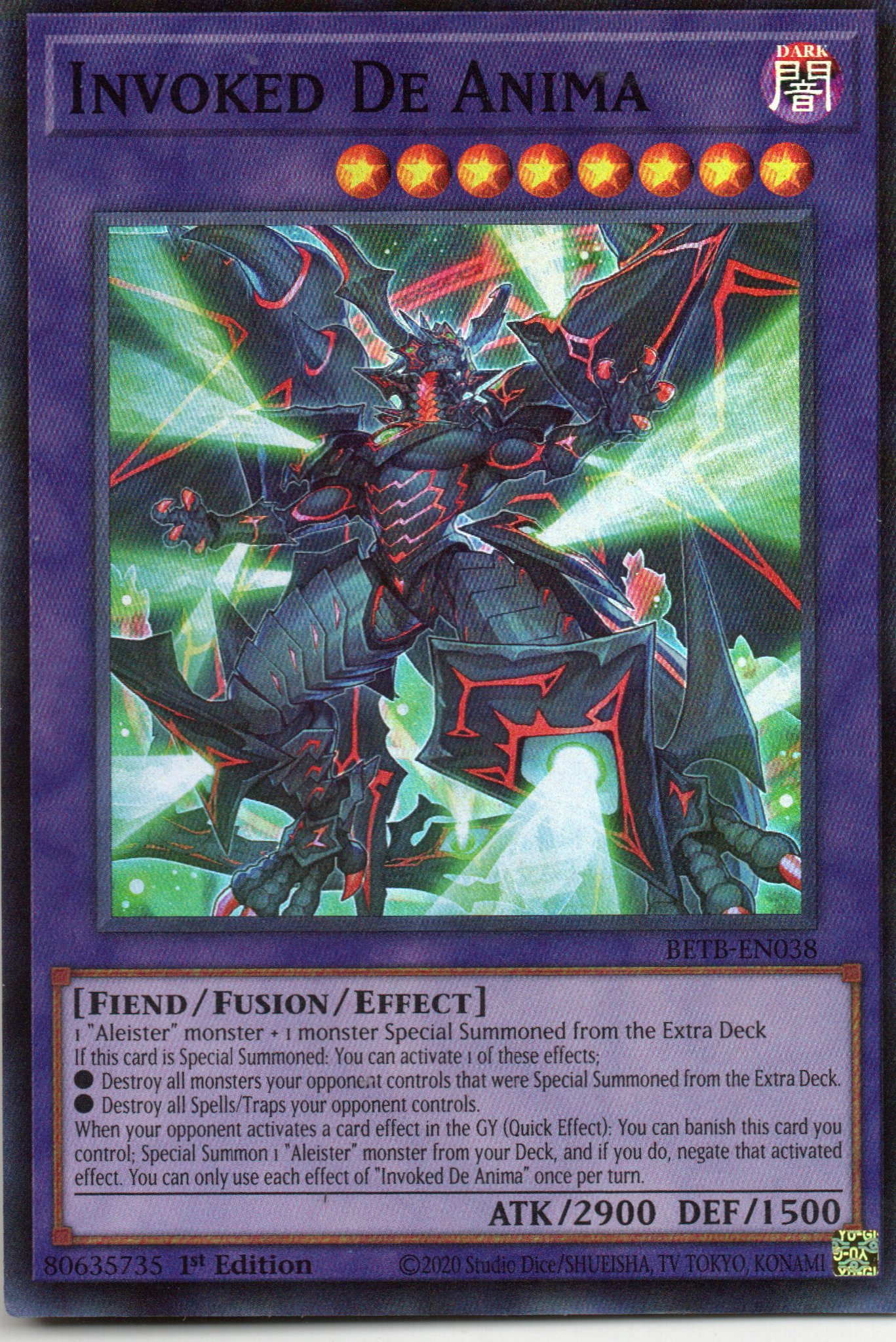 Invoked De Anima Super Rare BETB-EN038