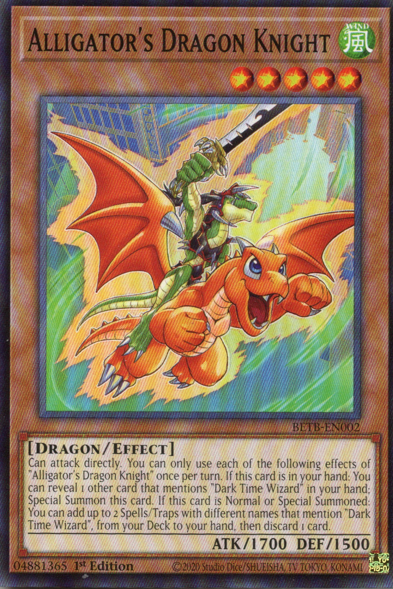 Alligator's Dragon Knight Common BETB-EN002