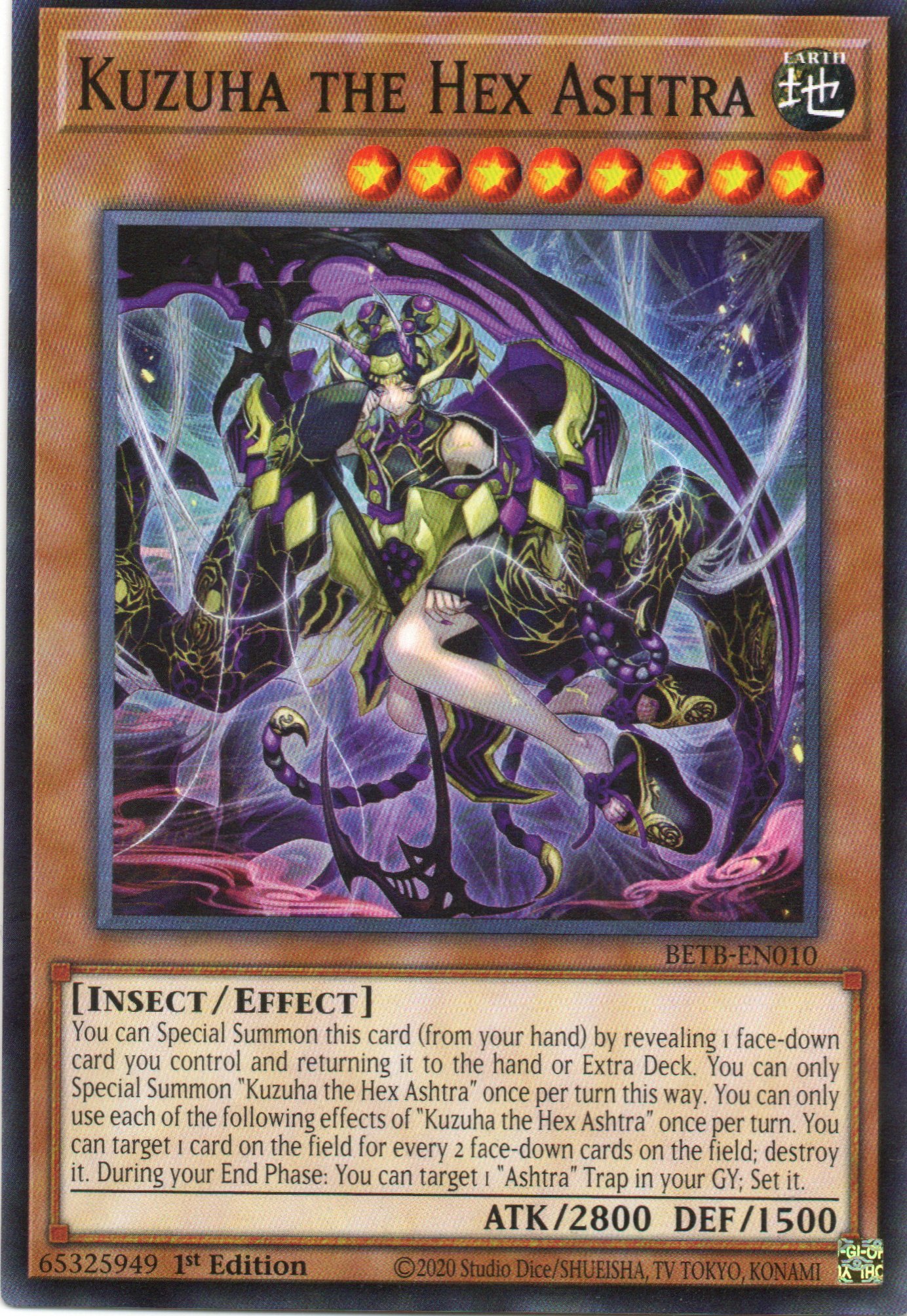 Kuzuha the Hex Ashtra Common BETB-EN010