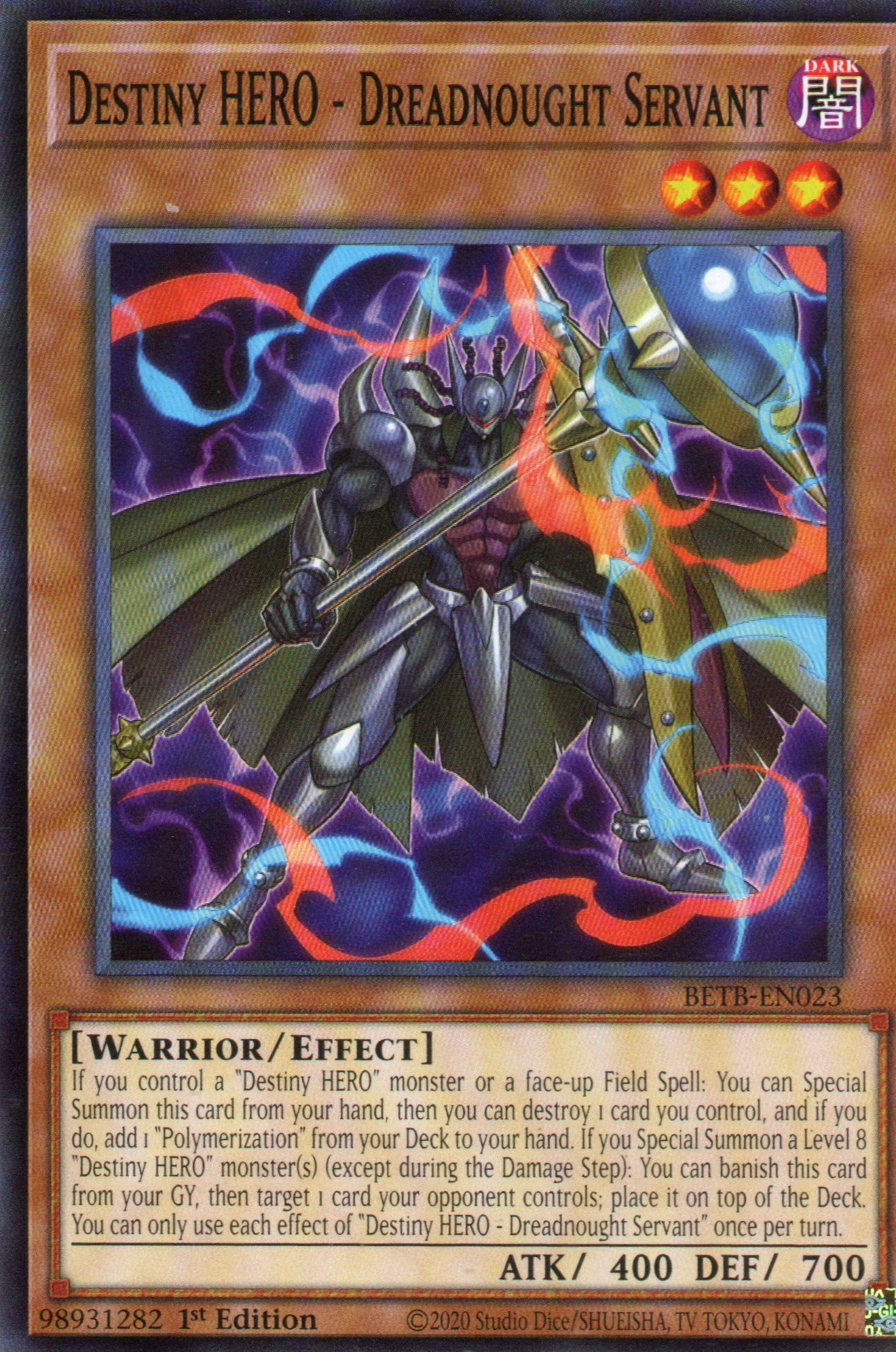 Destiny HERO - Dreadnought Servant Common BETB-EN023