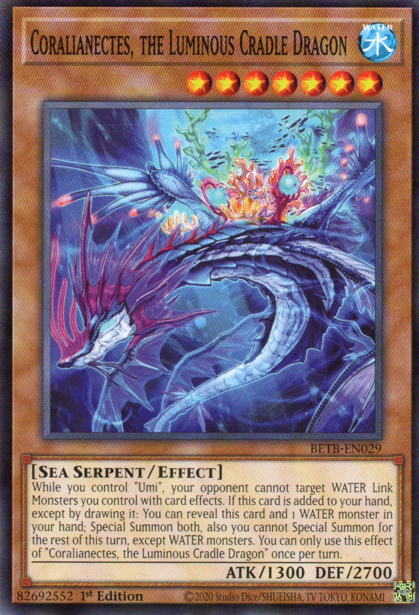 Coralianectes, the Luminous Cradle Dragon Common BETB-EN029