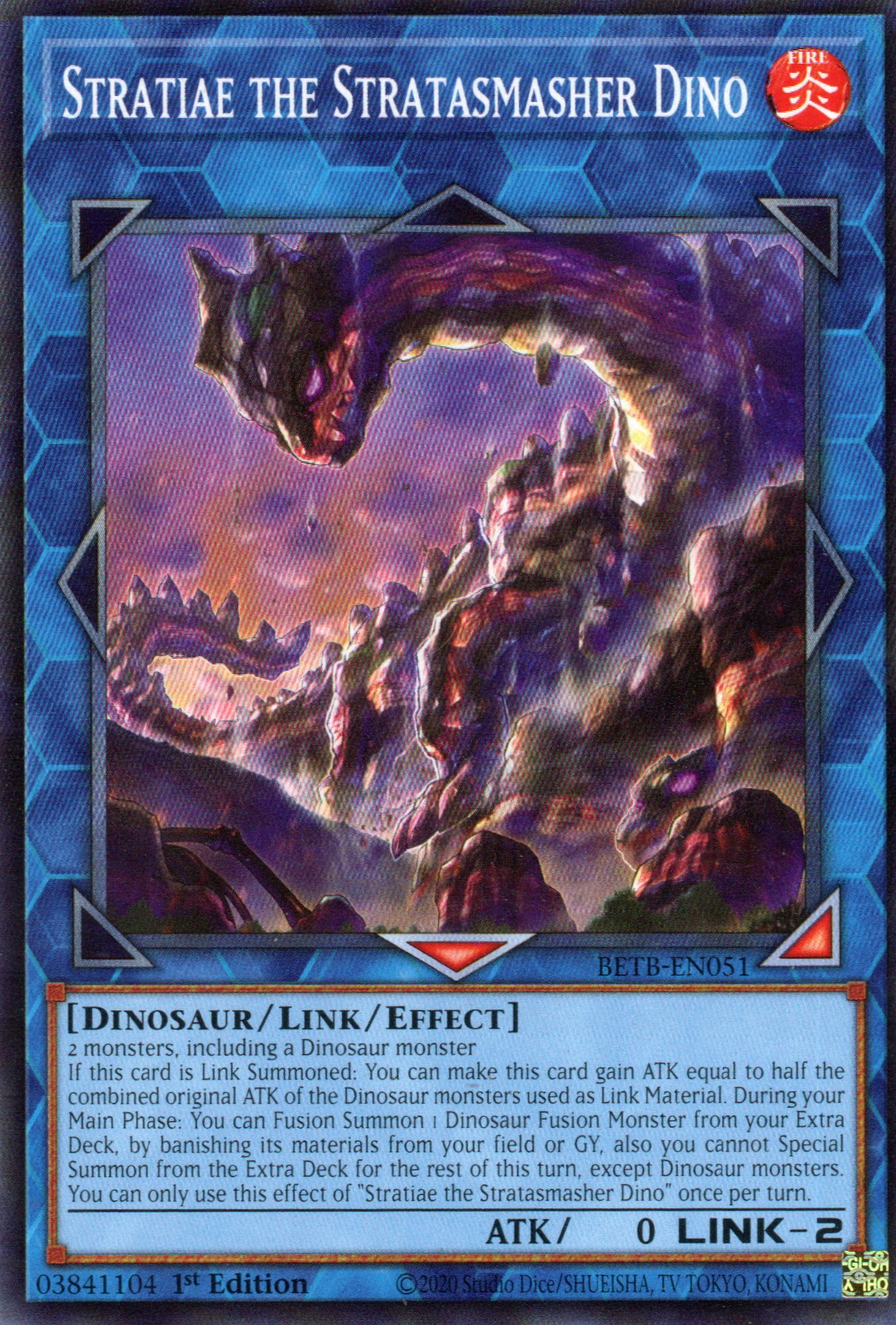 Stratiae the Stratasmasher Dino Common BETB-EN051