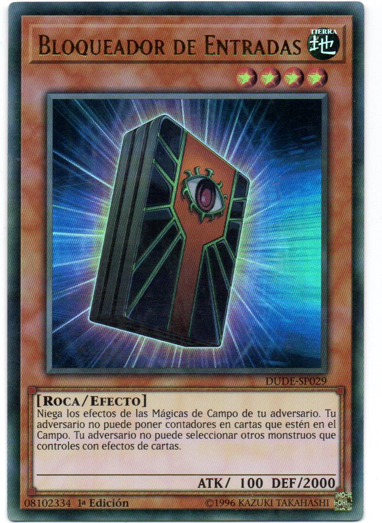 Carta en español, la carta en ingles es: Gate Blocker Ultra Rare