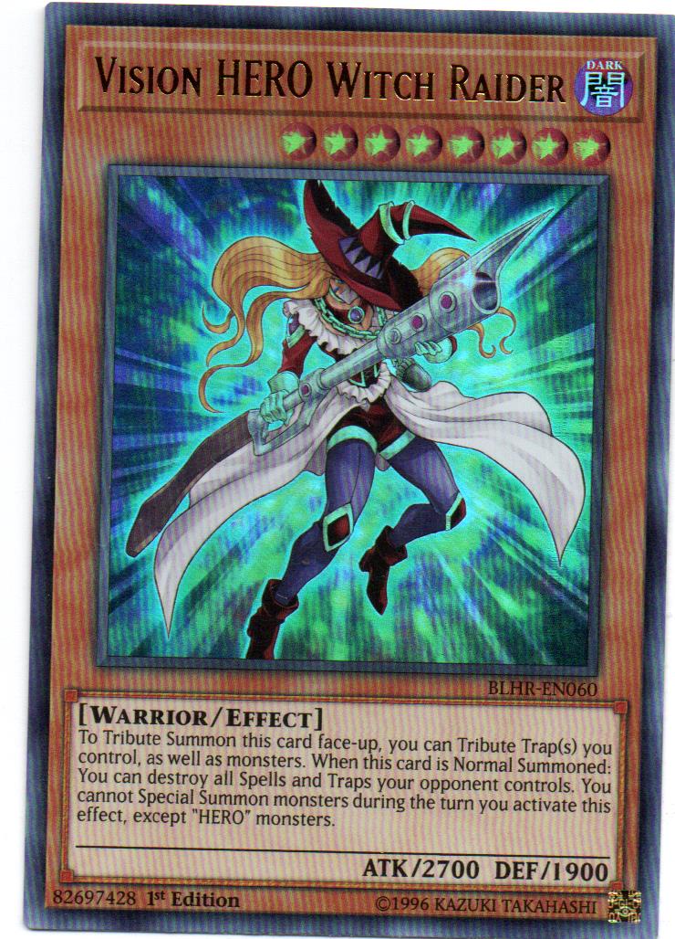 Vision HERO Witch Raider Carta yugi BLHR-EN060