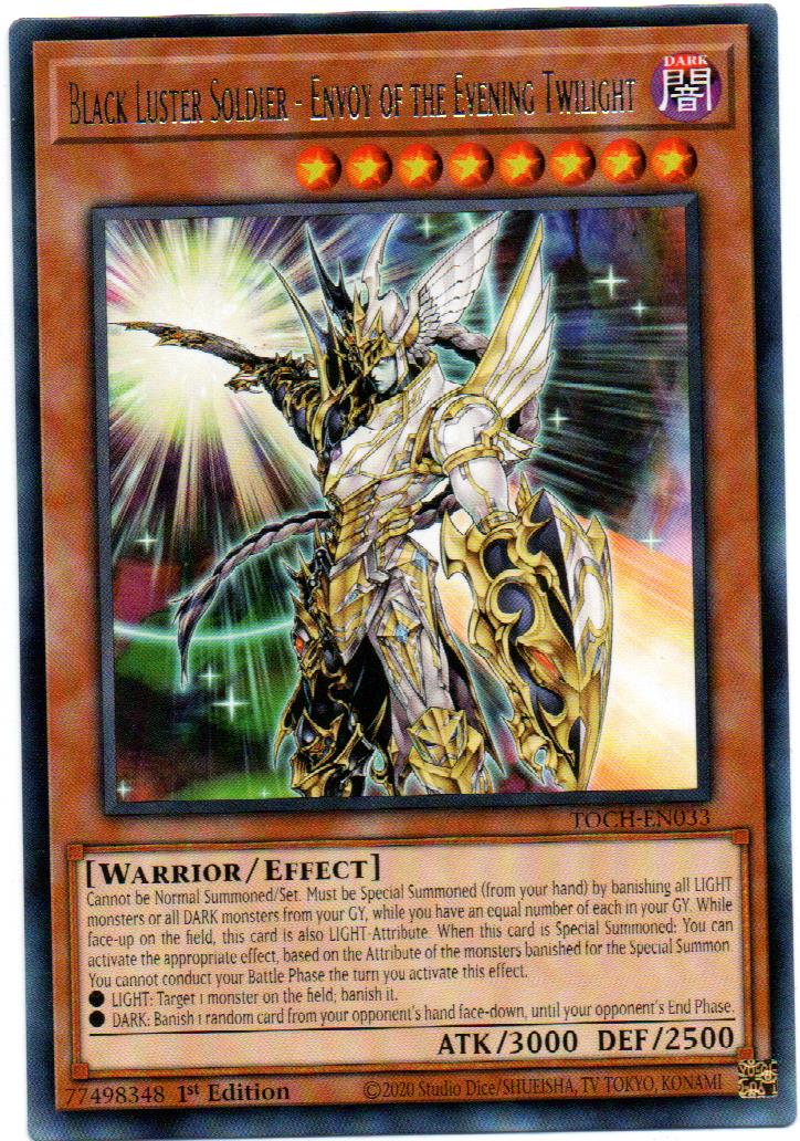 Black Luster Soldier - Envoy of the Evening Twilight Carta Yugi TOCH-EN033