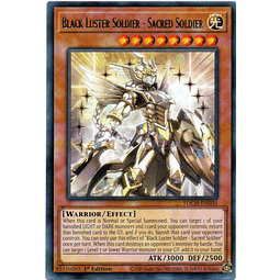 Black Luster Soldier - Sacred Soldier Carta Yugi TOCH-EN035