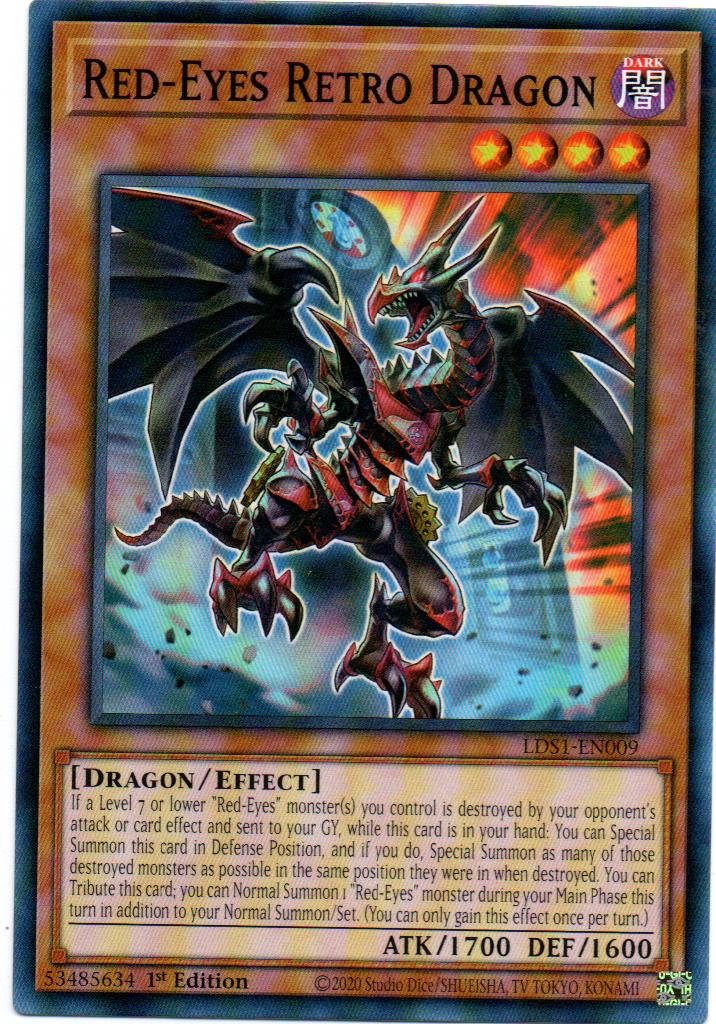 Red-Eyes Retro Dragon Carta Yugioh LDS1-EN009