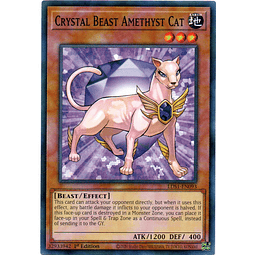 Crystal Beast Amethyst Cat Carta Yugioh LDS1-EN093