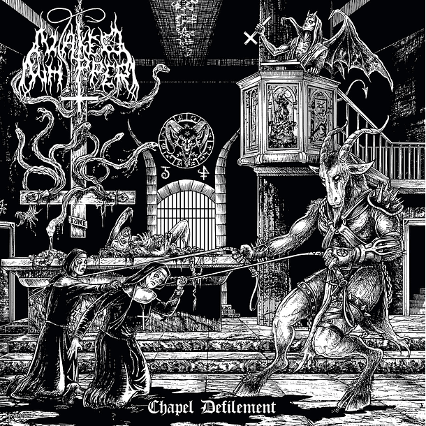 Naked Whipper (Ger.) - Chapel Defilement LP + Poster