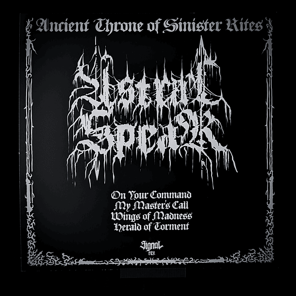 ASTRAL SPEAR - Ancient Throne Of Sinister Rites - LP 4