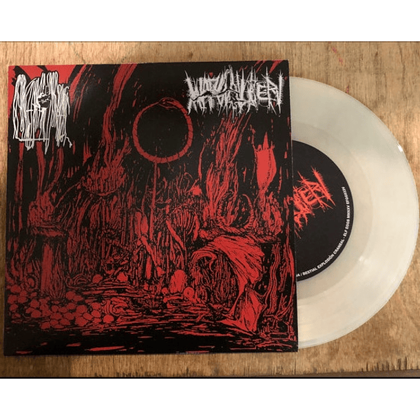 RED RIGHT HAND OF PLAGUE / WARSLAUGHTER - split 7EP