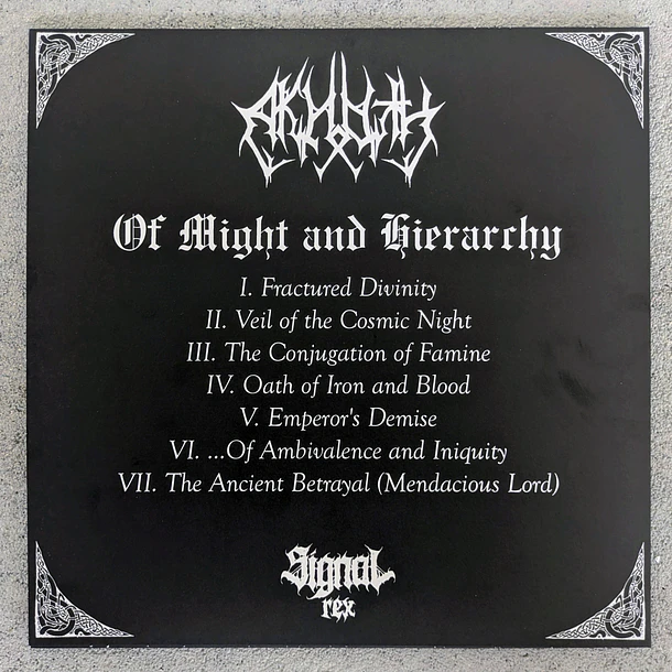 AKHOTH - Of Might and Hierarchy - LP 5