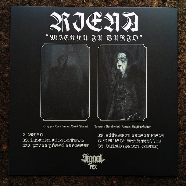 RIENA - Miekka ja Varjo - LP (w/ A3 poster)