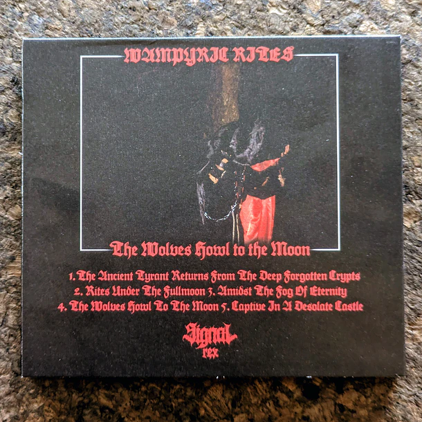 WAMPYRIC RITES - The Wolves Howl to the Moon - RED CD 3
