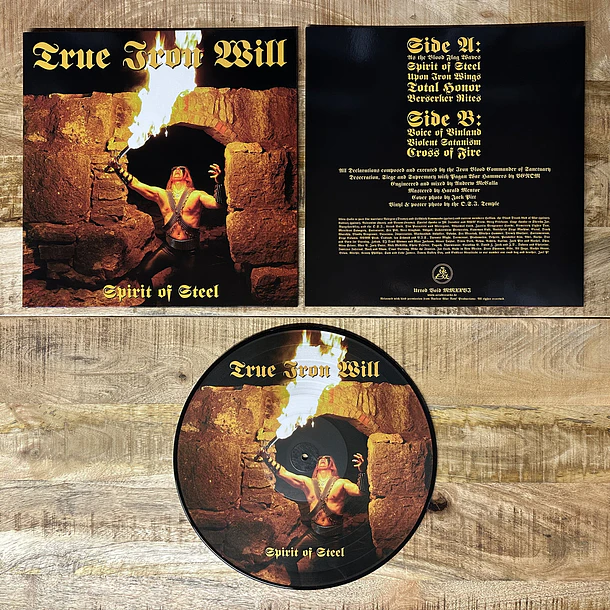 TRUE IRON WILL - Spirit Of Steel Picture - PICTURE LP