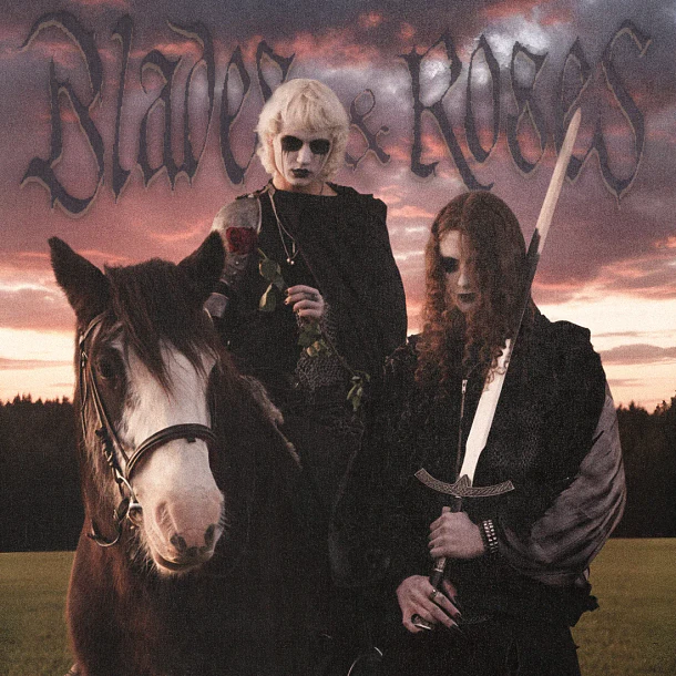 DRAUGVEIL and SELVNATT - Blades & Roses - LP (bone white)