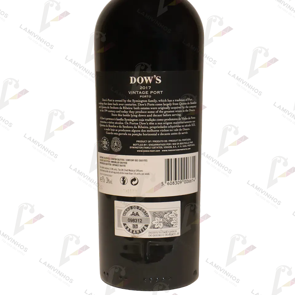DOW`S PORTO VINTAGE 2017 2