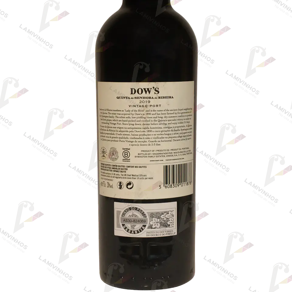 DOW`S - QUINTA SENHORA DA RIBEIRA PORTO VINTAGE 2019 2