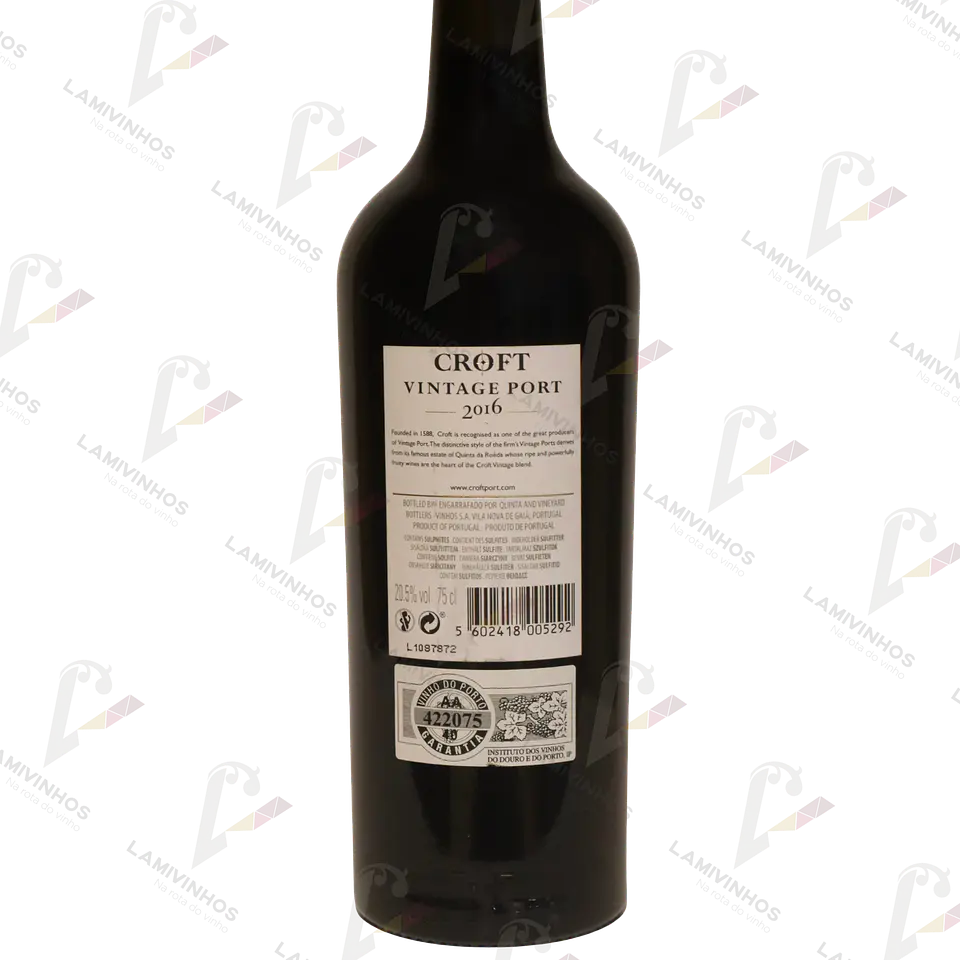 CROFT PORTO VINTAGE 2016 2