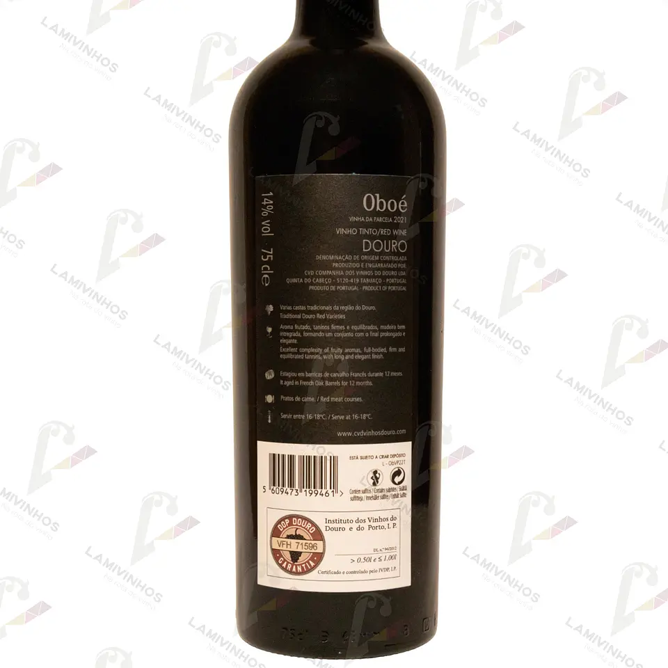 OBOÉ VINHA DA PARCELA TINTO 2021 - BALTAZAR 12 LITROS 2